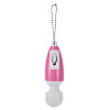 Сине-белый мини-вибратор в форме брелка Brazzers BRAS003
