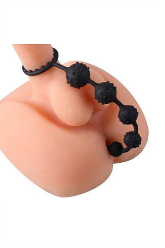 Чёрная анальная цепочка S-HANDE Toto SHD-034 (22,6 см)