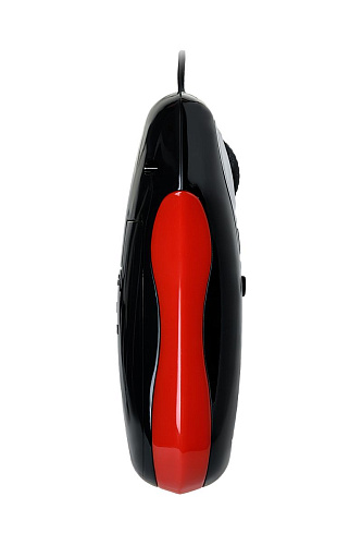 Чёрная анальная втулка с пультом D-PENG Leopard D-PENG DP-18005 (12,2 см)