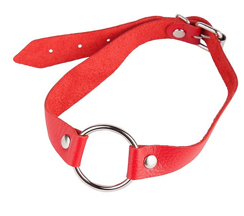 Кляп-кольцо на красных ремешках Sitabella 3092-2