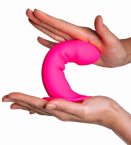 Ярко-розовый фаллоимитатор двойной плотности Adrien Lastic Hitsens 2 24011 (16,7 см)