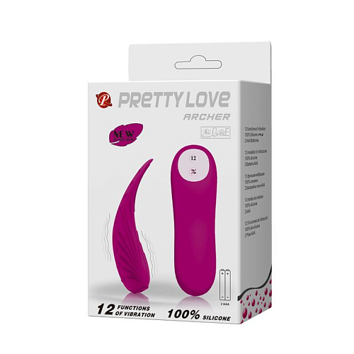 Вибромассажёр для стимуляции клитора и преддверия влагалища розового цвета Baile Archer BI-014322