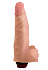 Вибромассажёр c мошонкой в подарочной упаковке телесного цвета LOVETOY (А-Полимер) 808706 (18,5 см)