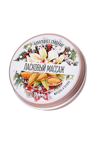 Массажная свеча с ароматом миндаля и ванили ToyFa «Ласковый массаж» 722013