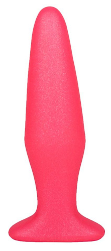 Розовая анальная пробка LOVETOY (А-Полимер) 433500 (14 см)