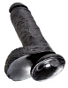 Чёрный фаллоимитатор Pipedream 8 Cock with Balls PD5507-23 (21,3 см)