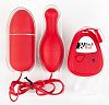 Красный вибронабор с пультом ДУ и 5 режимами вибрации ToyFa 901013-9