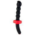 Чёрный двусторонний фигурный вибратор ToyFa 901339-5 (30 см)