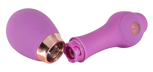 Сиреневый вибратор с золотистой каймой Orion 0585203 (13,5 см)