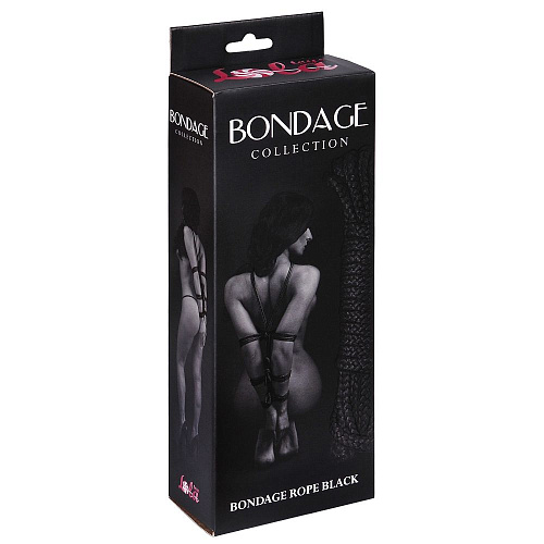 Черная веревка Bondage Collection Black - 9 м. Lola toys 1040-01lola