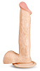 Телесный фаллоимитатор на присоске Brazzers DWS011 (24 см)