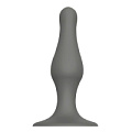 Серый удлиненный анальный стимулятор Dream Toys PLUG WITH SUCTION CUP 21457 (12,7 см)