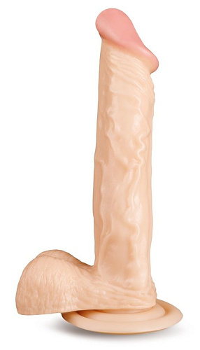 Телесный фаллоимитатор на присоске Brazzers DWS011 (24 см)