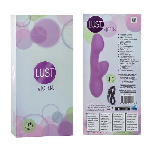 Фиолетовый вибратор Jopen Lust by JOPEN L17 JO-4732-00-3