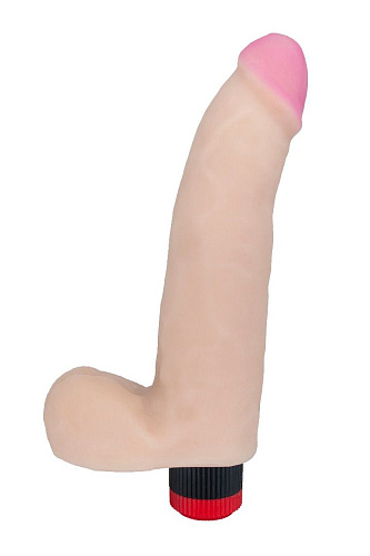 Реалистичный вибратор из неоскин телесного цвета LOVETOY (А-Полимер) 802900 (19,5 см)