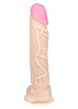 Фаллоимитатор телесного цвета на присоске с крупными венами LOVETOY (А-Полимер) ANDROID Collection-III 552503 (23,5 см)