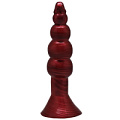 Бордовая анальная ёлочка Eroticon 30160 (17 см)