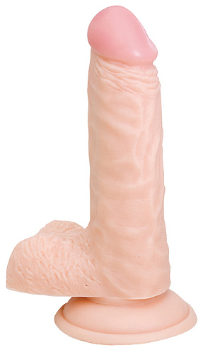 Телесный фаллоимитатор на присоске NMC LAVA POLE 111354 (15,2 см)