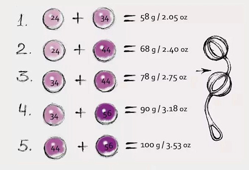 Розовые вагинальные шарики Fun Toys Geisha Balls 2 FT10202