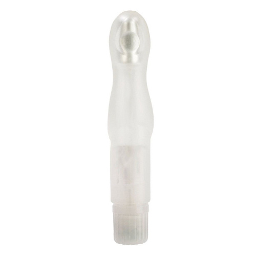 Белый вибромассажёр California Exotic Novelties White Satin Pearl SE-0724-10-3 (15 см)