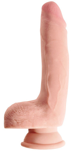 Телесный фаллоимитатор на присоске Pipedream 9 Triple Density Cock with Balls PD5720-21 (24,1 см)