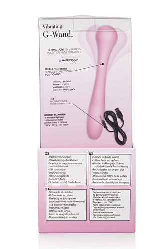 Вибростимулятор точки G нежно-розового цвета California Exotic Novelties Vibrating G-Wand SE-4812-05-3 (18,5 см)
