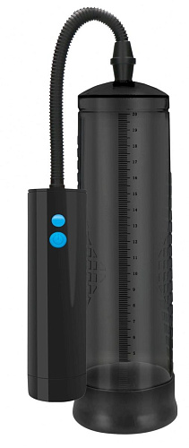 Чёрная автоматическая вакуумная помпа для мужчин Shots Media BV Extreme Power PMP035BLK