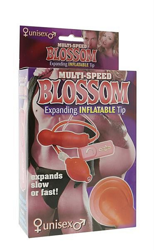 Анальный розовый вибратор с накачкой Seven Creations 2K391RD (13 см)