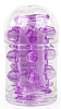 Фиолетовая насадка на фаллос с шипами и бусинами Sextoy 2011 00162-3