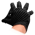 Чёрная стимулирующая перчатка-мастурбатор Shots Media BV Masturbation Glove FST003BLK