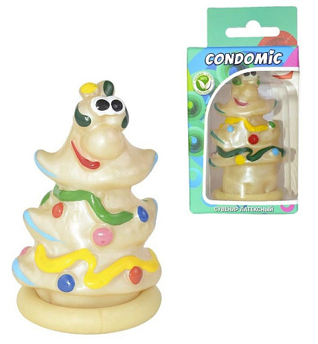Сувенирный латексный презерватив Sitabella «Елка» 3279