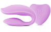 Фиолетовый вибратор для пар с двумя моторчиками LuxeLuv 2U violet