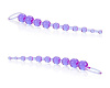 Фиолетовая анальная цепочка California Exotic Novelties X-10 BEADS SE-1233-14-2 (28 см)