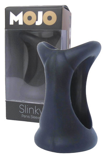 Чёрная силиконовая насадка-эректор Seven Creations 50812