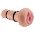 Мастурбатор-вагина телесного цвета с силиконовыми кольцами Pipedream Fill My Tight Pussy RD402