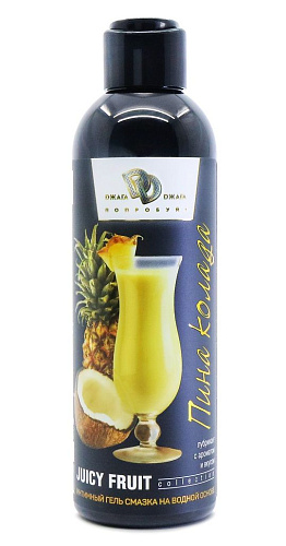 Интимный гель на водной основе с ароматом пина колада БиоМед JUICY FRUIT BMN-0026 (200 мл)