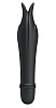 Чёрный миниатюрный вибромассажёр с усиками Baile Edward BI-014502-4 (14,5 см)