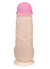 Телесный фаллоимитатор на присоске большого диаметра LOVETOY (А-Полимер) 814400 (17 см)