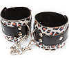 Наручи леопардовой расцветки с карабинами Пикантные штучки DP298