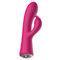 Розовый вибромассажёр-кролик Shots Media BV Lux DIS004PNK (20 см)