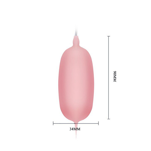 Розовое виброяйцо с пультом управления Baile BI-014027-0101S