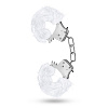 Белые игровые наручники Blush Novelties Plush Fur Cuffs BL-55514