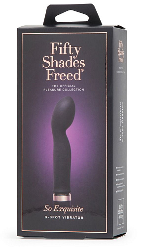 Фиолетовый вибратор Fifty Shades of Grey So Exquisite Rechargeable G-Spot Vibrator FS-69139 (16,5 см)