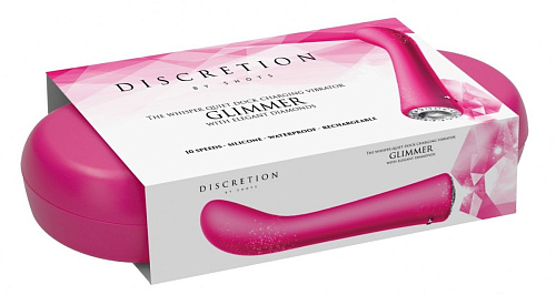 Розовый вибромассажёр для точки G Shots Media BV Glimmer DIS003PNK (20,5 см)