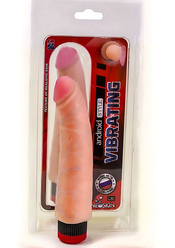 Вибратор из реалистичного материала телесного цвета LOVETOY (А-Полимер) Android Style 000602 (18 см)