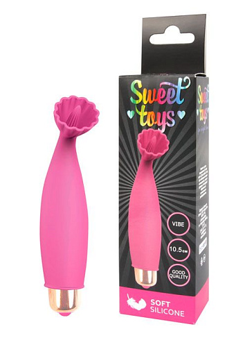 Розовый клиторальный стимулятор Bior toys ST-40125-6 (10,5 см)