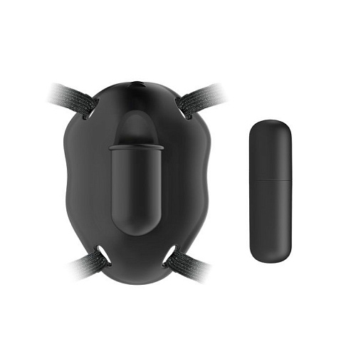 Чёрная вибробабочка на ремешках Baile Carter BI-014153-1