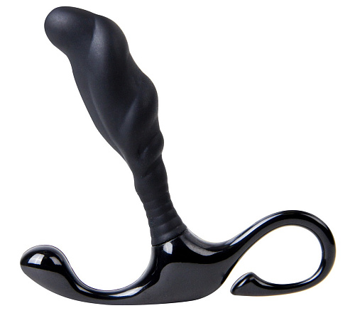 Чёрный стимулятор простаты Shots Media BV DivineTouch SHT164BLK (10,5 см)