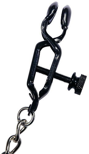 Цепочка с зажимами на соски и с подвеской-утяжелителем Nipple Weights Orion 0522023