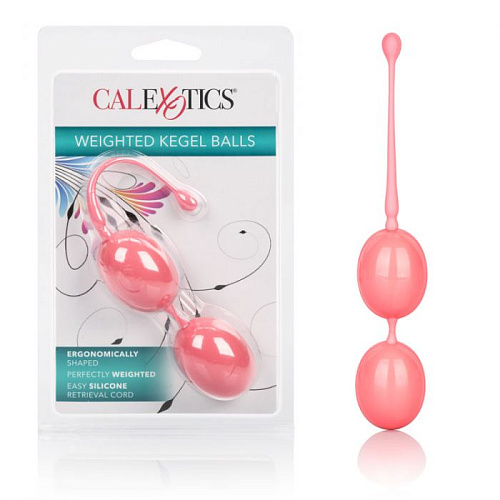 Розовые вагинальные шарики California Exotic Novelties Weighted Kegel Balls SE-1326-05-2